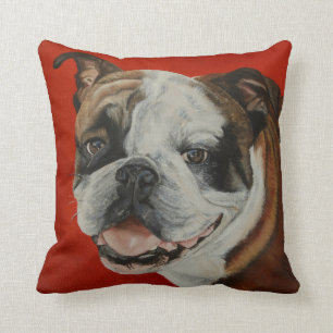 Almohada inglesa del bulldog