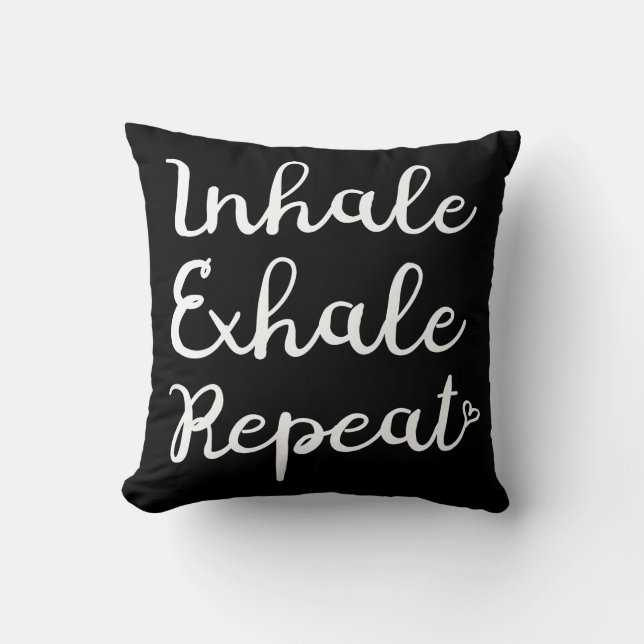 Almohada Inhala Exhala Repite (Anverso)