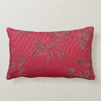 Almohada inspirada asiática roja