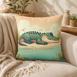 Almohada inspirada en caimanes 