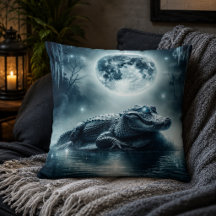Almohada inspirada en caimanes
