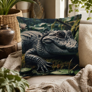 Almohada inspirada en caimanes