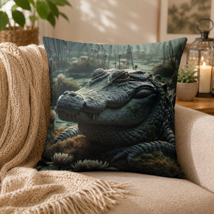 Almohada inspirada en caimanes