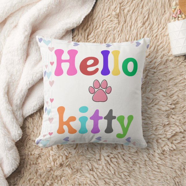 Almohada inspirada en Hello Kitty adorable (Manta)