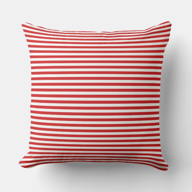 Almohada Interior con Rayas Rojas (Anverso)