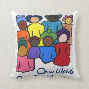 Almohada interracial del amor