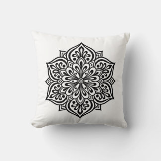 Almohada Intrincada Boho Mandala