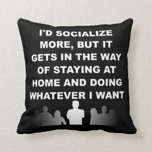 Almohada Introvertida Reversible Cojín Divertido p