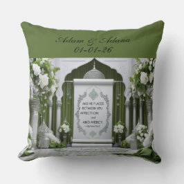 Almohada islámica personalizada para boda
