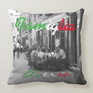 Almohada italiana de la familia - almohada del