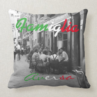 Almohada italiana de la familia - almohada del