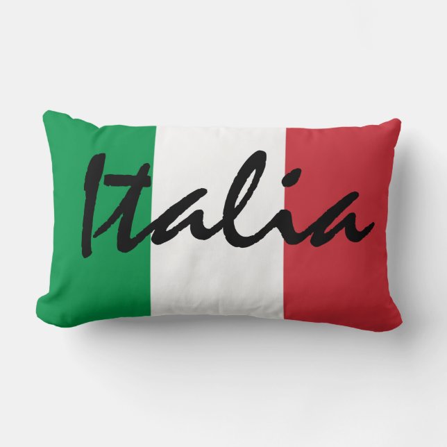 Almohada italiana de MoJo de la bandera de Italia (Anverso)