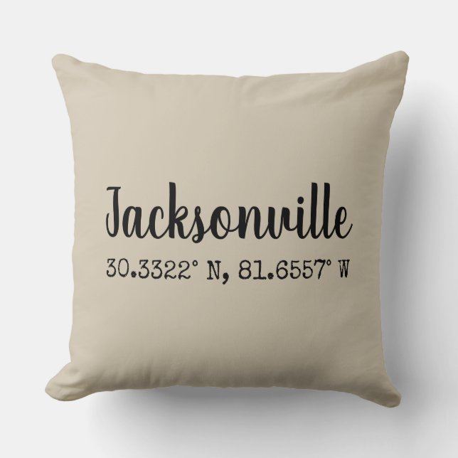 Almohada Jacksonville la Florida de los (Anverso)