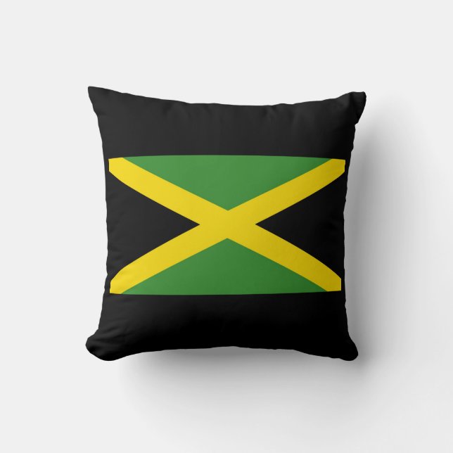 Almohada jamaicana de la bandera (Anverso)
