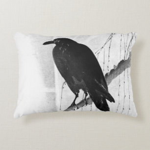 Almohada japonesa del cuervo