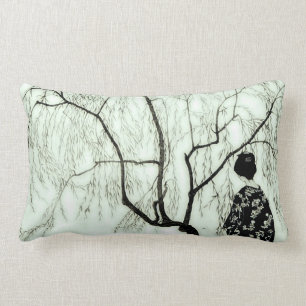 Almohada japonesa en colores pastel de la mujer de
