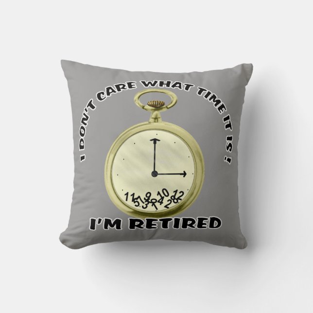Almohada jubilada de MoJo del americano del reloj (Anverso)