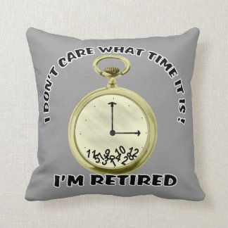 Almohada jubilada de MoJo del americano del reloj