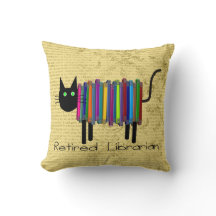 Almohada jubilada del gato del libro del