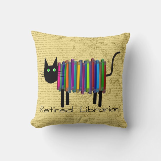 Almohada jubilada del gato del libro del (Anverso)