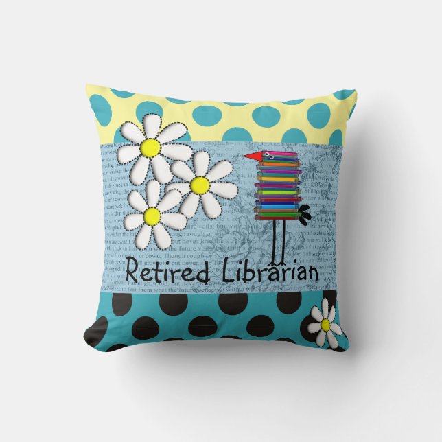 Almohada jubilada II del pájaro del libro del (Anverso)