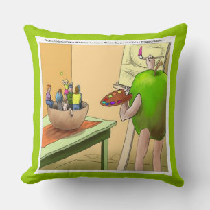 Almohada Jumbo de Algodón Divertida Gente Naturale