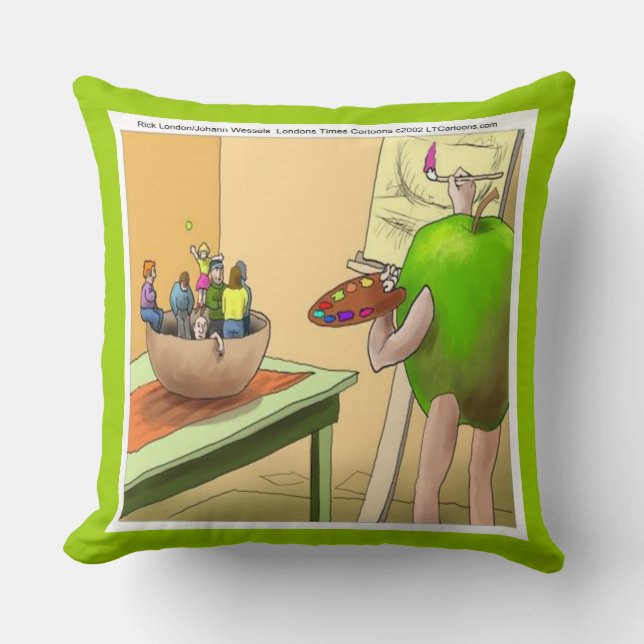 Almohada Jumbo de Algodón Divertida Gente Naturale (Anverso)