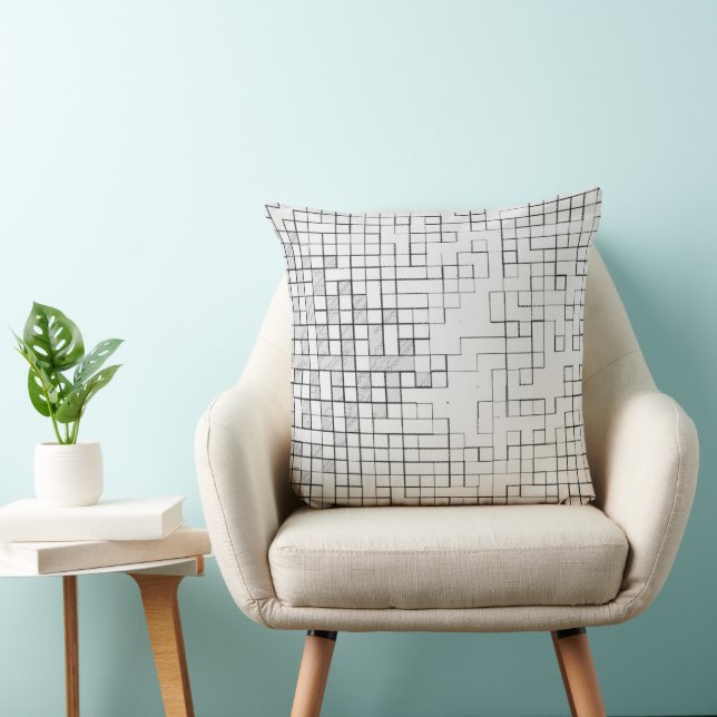 Almohada Jumbo Grid Locked (Silla)