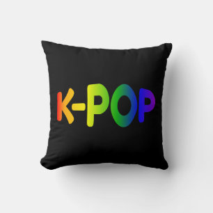 Almohada K-Pop arcoiris