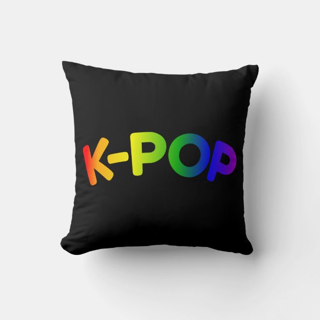 Almohada K-Pop arcoiris (Anverso)