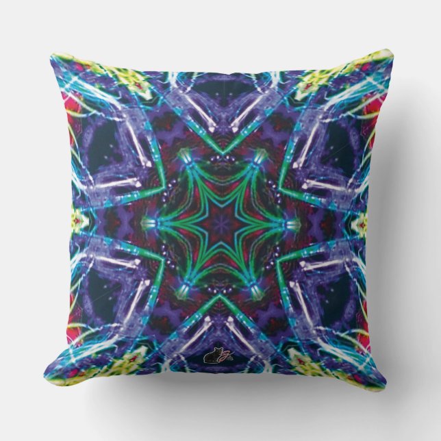 Almohada Kaleidoscopio de Weaver (Anverso)