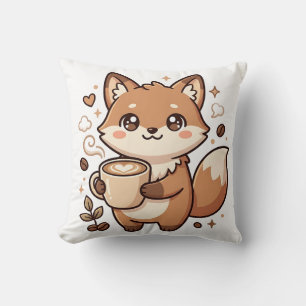 Almohada Kawaii Abrazo de Zorro Latte