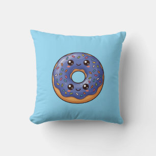Almohada Kawaii de Donut con Sprinkles de Arándano