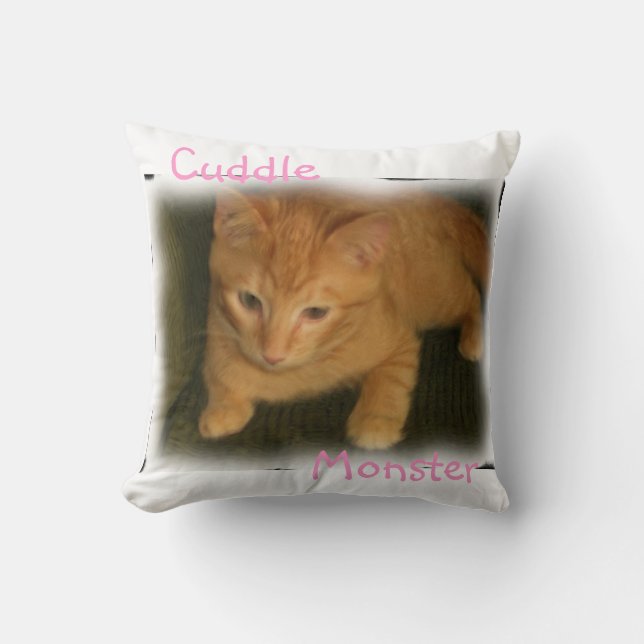 Almohada Kitty 'Cuddle Monster' (Anverso)