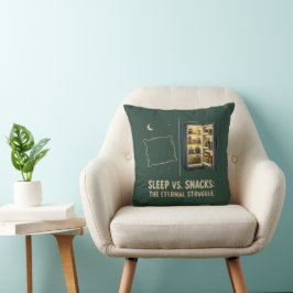 Almohada La Lucha Eterna Entre Dormir Y Aperitivos