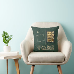 Almohada La Lucha Eterna Entre Dormir Y Aperitivos