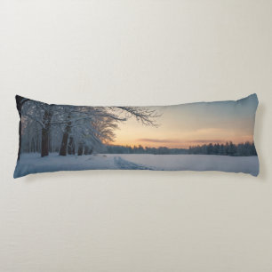 almohada larga de nieve