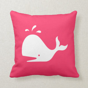 Almohada linda de la ballena: Texto y color