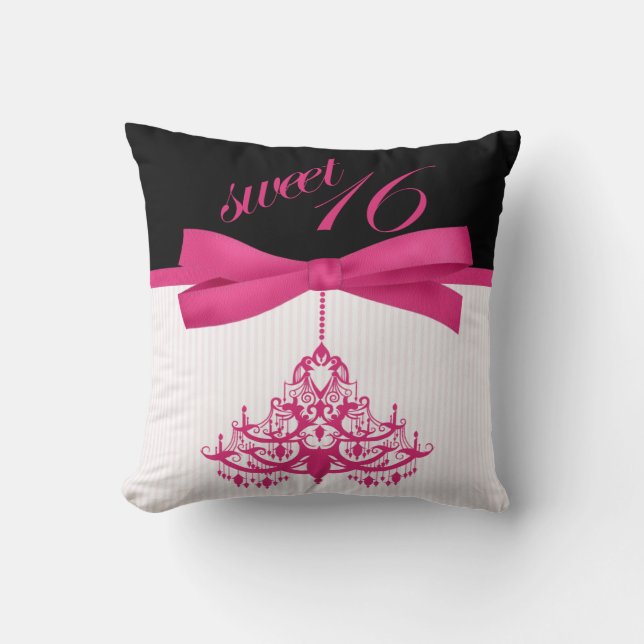 Almohada linda de la lámpara del dulce 16 del (Anverso)