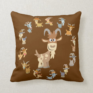 Almohada linda de la mandala de la cabra del
