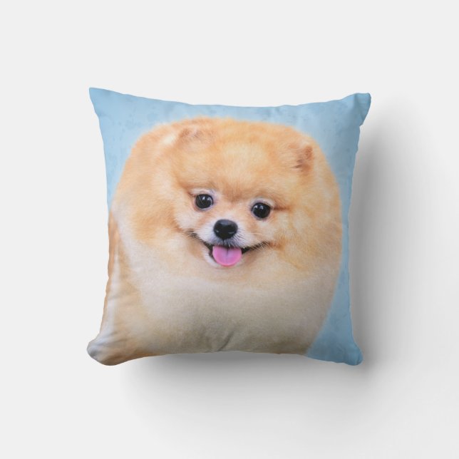 Almohada linda de Pomeranian (Anverso)