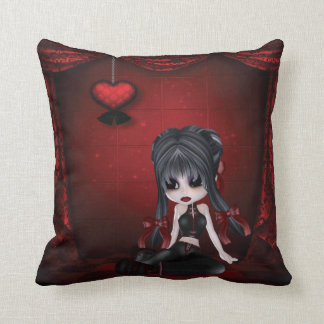 Almohada linda del corazón del romance gótico del