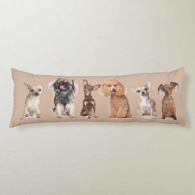 Almohada linda del cuerpo de los perros (Anverso)