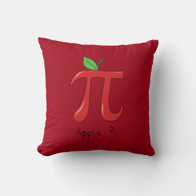 Almohada linda del día de la matemáticas pi de (Anverso)