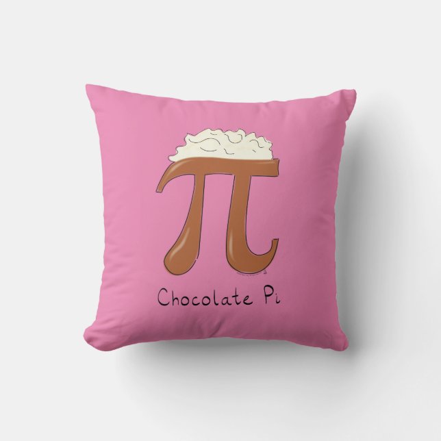 Almohada linda del día de la matemáticas pi del (Anverso)