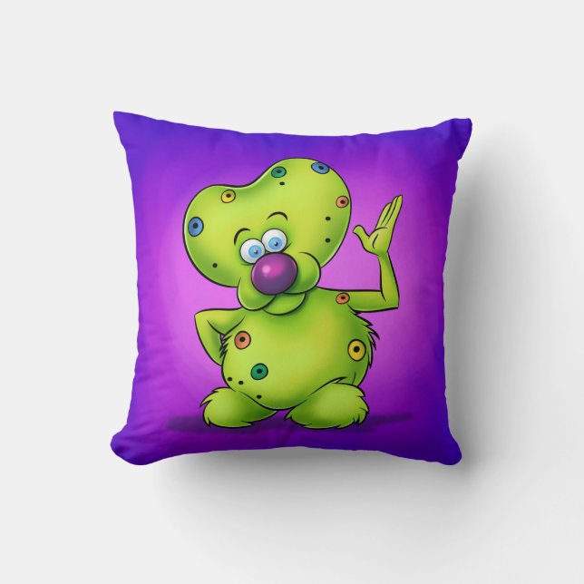 almohada linda del dibujo animado (Anverso)