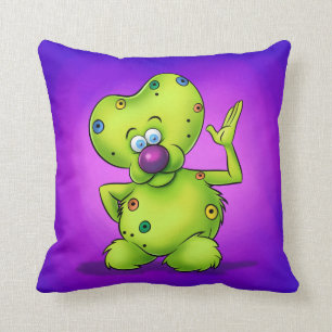 almohada linda del dibujo animado