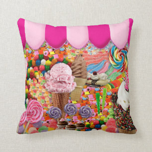 Almohada linda del dulce dieciséis del helado del