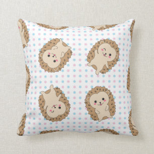 Almohada linda del erizo de Kawaii