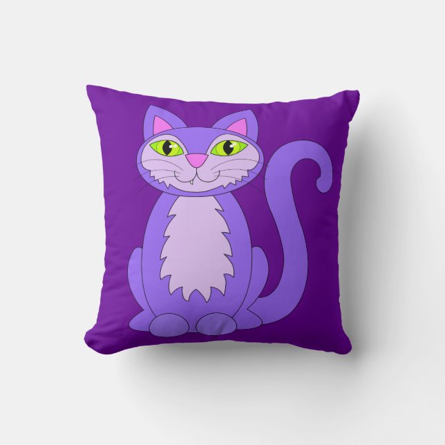 Almohada linda del gatito del sobrediente del gato (Anverso)